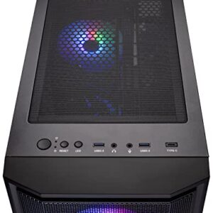 Skytech Gaming Shadow Gaming PC Desktop – AMD Ryzen 7 5700X 3.4 GHz, NVIDIA RTX 3060, 1TB NVME SSD, 16GB DDR4 RAM 3200, 600W Gold PSU, 11AC Wi-Fi, Windows 11 Home 64-bit