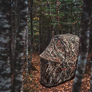 ETSG Hunting Blind Chair 270° See Though Deer Blind with Built-in Hunting Chair Ground Blinds for Deer Hunting Pop Up Hunting Blinds with Carrying Bag Portable Ground Blind for Deer, Turkey Hunting