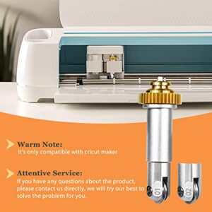 Scoring Wheel Combo Pack, Scoring Wheel Compatible with Cricut Maker Machine, for Making Cards, Tags and 3D Home Decor, Single Scoring Wheel Tip, Double Scoring Wheel Tip and Quickswap Drive Housing