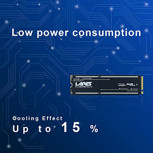 LEVEN JPS800 1TB PCIe Gen4 Speed up to 5,000MB/s 3D NAND NVMe M.2 SSD with Thermal Pad and Heat Sink