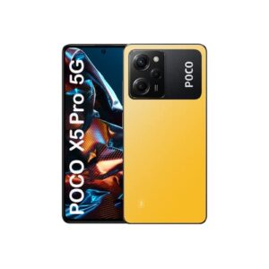 xiaomi poco x5 pro 5g + 4g volte global unlocked 256gb + 8gb gsm 6.67" 108 mp triple camera (only tmobile mint tello usa market) + (car fast car 51w charger bundle) (yellow)