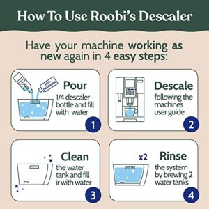 DeLonghi Compatible Descaling Solution. Clean & Descale your DeLonghi Coffee Maker. 4 Uses, Single Bottle. Eco-Friendly Maintenance Kit.