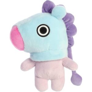 aurora® lovable bt21 mang stuffed animal - collectible fun - delightful cuteness - blue 9.5 inches