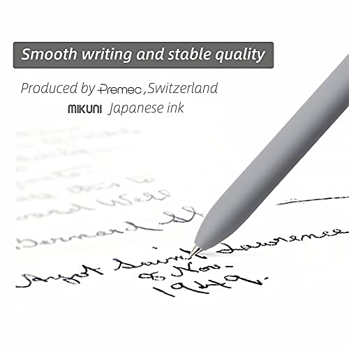 YOXMJDB Gel Pens, 5 Pcs 0.5mm Fine Point Smooth Writing Pens Japanese Cute Pens, High-End Series Black Ink Pens for Journaling Note Taking, School Office Supplies for Women Men (5 Pcs Morandi)