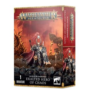 games workshop - warhammer - age of sigmar - slaves to darkness: exalted hero of chaos