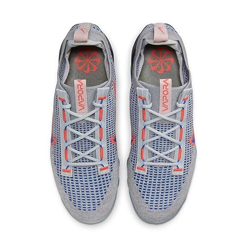 Nike Men's Air Vapormax 2021 Flyknit Shoes, Wolf Grey/Medium Blue, 10