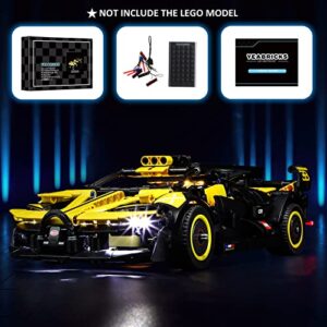 YEABRICKS LED Light for Lego-42151 Technic Bugatti Bolide Building Blocks Model (Lego Set NOT Included)