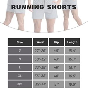 Lempue 2 Pack Workout Gym Shorts for Men 5 Inch Lightweight Running Shorts Quick Dry Sports Athletic Shorts with Pockets