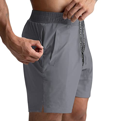 Lempue 2 Pack Workout Gym Shorts for Men 5 Inch Lightweight Running Shorts Quick Dry Sports Athletic Shorts with Pockets