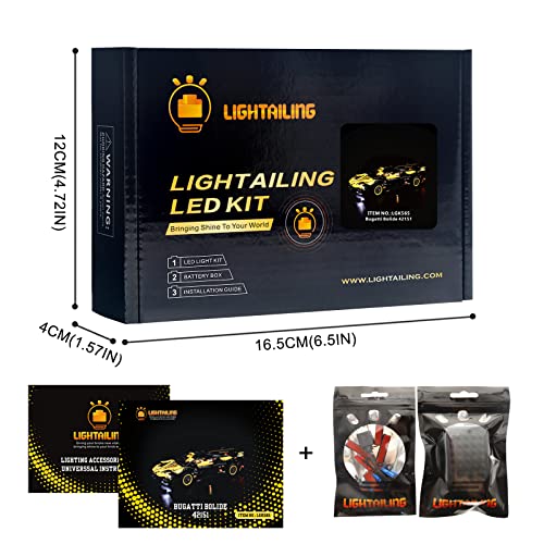 LIGHTAILING Light for Lego-42151 Bugatti Bolide - Led Lighting Kit Compatible with Lego Building Blocks Model - NOT Included The Model Set