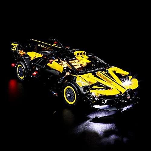 LIGHTAILING Light for Lego-42151 Bugatti Bolide - Led Lighting Kit Compatible with Lego Building Blocks Model - NOT Included The Model Set