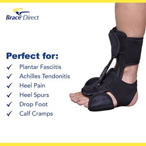 Brace Direct Plantar Fasciitis Premium Dorsal Night Splint for Plantar Fasciitis, Achilles Tendonitis, Foot Pain, Arch Pain, Heel Pain