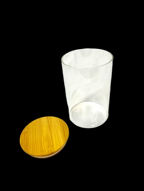 Bambusa Glass Kitchen Canister w/Bamboo Lid