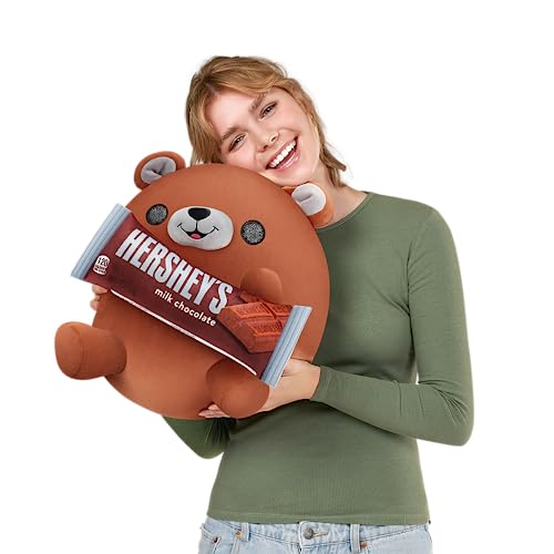 Snackles (Hersheys) Bear Super Sized 14 inch Plush by ZURU, Ultra Soft Plush, Collectible Plush with Real Licensed Brands, Stuffed Animal