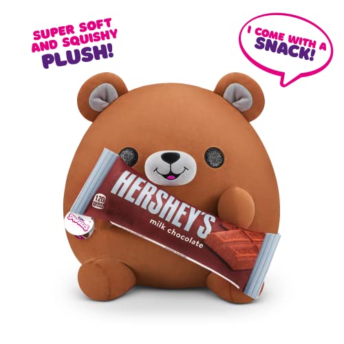 Snackles (Hersheys) Bear Super Sized 14 inch Plush by ZURU, Ultra Soft Plush, Collectible Plush with Real Licensed Brands, Stuffed Animal