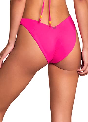 Maaji Women's Standard High Leg Cheeky Cut, Bright Pink