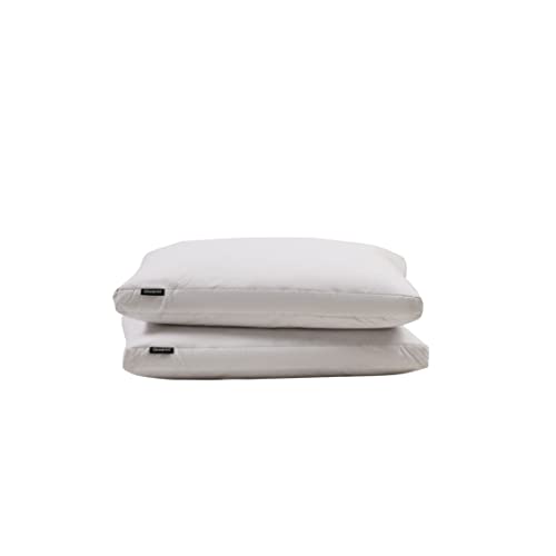 Beautyrest Microfiber Medium Firm 2-Inch Gusset Feather 2 Pack Bed Pillows, King (U.S. Standard), White 2 Count