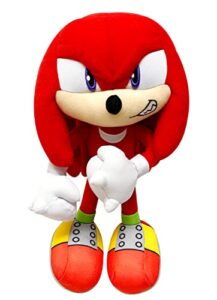 great eastern entertainment sonic the hedgehog - knuckles grin plush 10" h