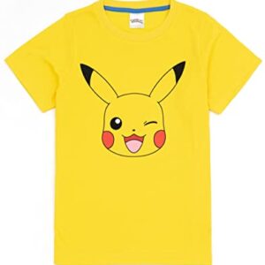 Pokemon Boys 2 Pack Pyjamas Kids Pikachu Bulbasaur Charmander Squirtle T-Shirts Shorts Set Sleepwear Multicolor