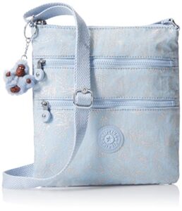 kipling women's keiko crossbody mini bag, lightweight adjustable purse, durable shoulder sling, glistening floral