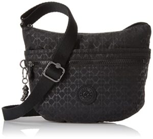 kipling women’s arto small crossbody, lightweight everyday purse, casual nylon shoulder bag, signature emb