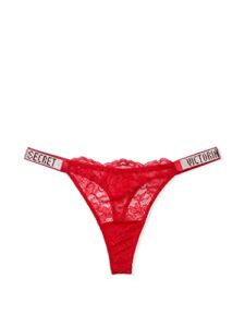 victoria's secret women's lace thong underwear, women's panties, very sexy collection, red (s)
