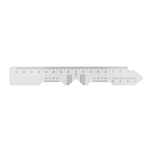 5pcs Ophthalmic PD Ruler Pupil Distance Measuring Ruler Clear Data Marking Smoothing Edges Pupillary Distance Ruler for Hospitals