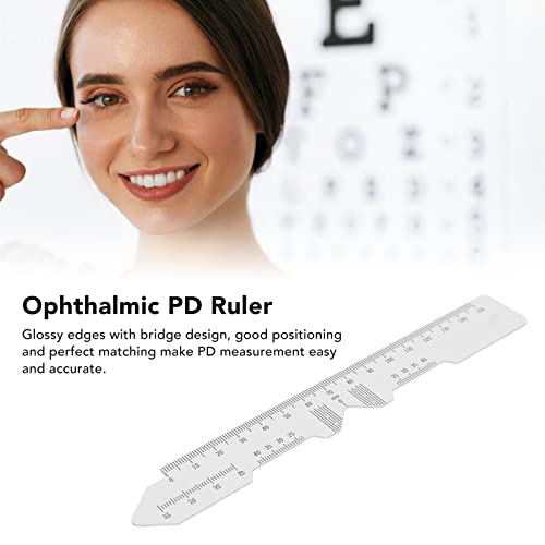 5pcs Ophthalmic PD Ruler Pupil Distance Measuring Ruler Clear Data Marking Smoothing Edges Pupillary Distance Ruler for Hospitals