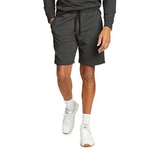 eddie bauer men's camp fleece colorblock shorts, heather gray, large