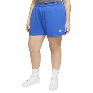 Nike Women's Sportswear Club Fleece Shorts (as1, Alpha, 3X, Plus, Regular, Game Royal)