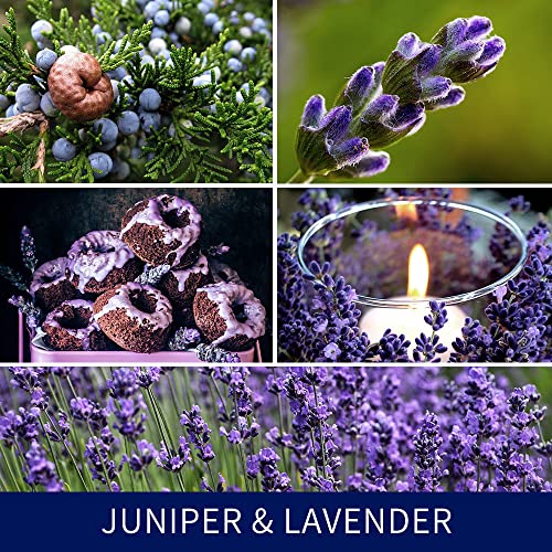 subrtex Juniper & Lavender Scented Candles for Women, 7oz Small Jar Single Wick Candle, 40 Hours of Burn Time, Highly Scented Aromatherapy Candle Valentine's Day Gift for Bathing Massage