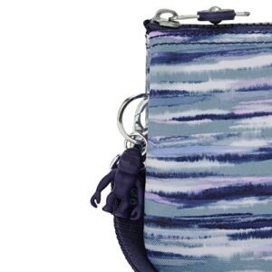 Kipling Women’s Creativity Extra Large Wristlet, Versatile Cosmetics Kit, Lightweight Nylon Travel Organizer, Brush Stripes Print