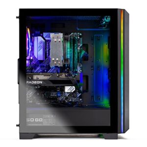 Skytech Gaming PC Desktop – AMD Ryzen 5 5600X 3.7 GHz, NVIDIA RTX 4070 Ti, 1TB NVME SSD, 16GB DDR4 RAM 3200, 750W Gold PSU, 11AC Wi-Fi, Windows 11 Home 64-bit,Black