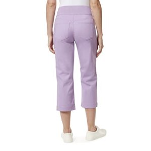 Gloria Vanderbilt Women's Amanda Pull On Capri, Sweet Violet