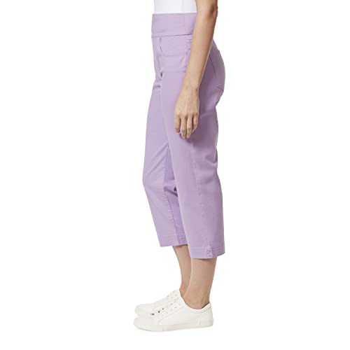 Gloria Vanderbilt Women's Amanda Pull On Capri, Sweet Violet