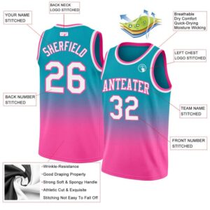 Custom Color Crash Gradient Basketball Jersey Men/Women/Youth DIY Your Personalize Stitched/Printed Letters and Numbers Logo