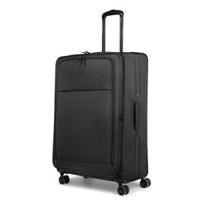 BUGATTI Reborn Collection 28 Inch Spinner Luggage for Airplanes, Large Expandable Suitcase with 360-Degree Spinner Wheels, Retractable Handle, Black