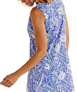 Coolibar UPF 50+ Women's Oceanside Tank Dress - Sun Protective (Large- Sailor Vista Palm)