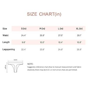 SHARICCA Seamless Thongs for Women Sexy Breathable No Show Thong Underwear Women Multiple Pack, M, 6P02