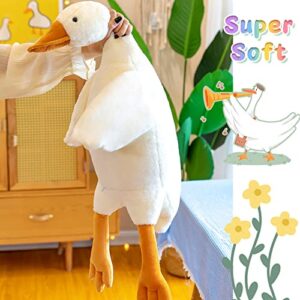 CottonStar Goose Stuffed Animal 20 Inch Cute Duck Plush Toy, Goose Plush Soft Swan Hugging Pillow, Gift for Kids and Friends, White