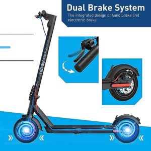 Hiboy S2R Plus Electric Scooter, Upgraded Detachable Battery, 9" Pneumatic Tires, 350W Motor - Max 22 Miles & 19 MPH Portable Folding Commuter E-Scooter for Adults - Dual Brakes with Split Wheels