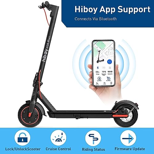 Hiboy S2R Plus Electric Scooter, Upgraded Detachable Battery, 9" Pneumatic Tires, 350W Motor - Max 22 Miles & 19 MPH Portable Folding Commuter E-Scooter for Adults - Dual Brakes with Split Wheels