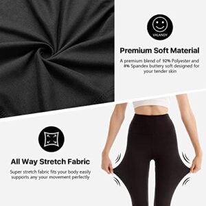 SINOPHANT High Waisted Leggings for Women - Full Length & Capri Buttery Soft Yoga Pants for Workout Athletic(Full Black,XXL)