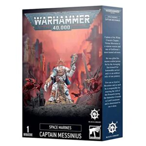 games workshop warhammer 40k: space marines - captain messinius white