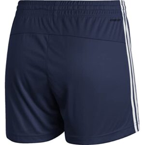 adidas Sideline 21 Womens Knit Training Shorts L Team Navy Blue-White