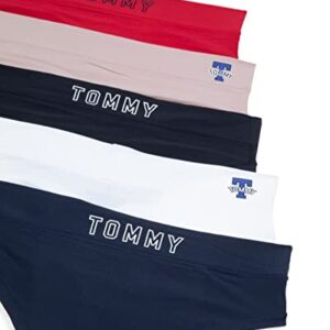 Tommy Hilfiger Women's Thong, 5-Pack, SC/BW/BLK/BB/TR