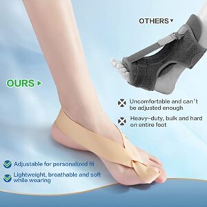 Plantar Fasciitis Night Splint, Adjustable Strap Night Splint for Plantar Fasciitis Relief Women Men Achilles Tendonitis