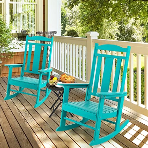 ZHYH 2 Piece Patio Rocker Rocker High Back