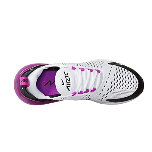 Nike Women's Air Max 270 Shoes, White/Black-fuchsia Dream, 8