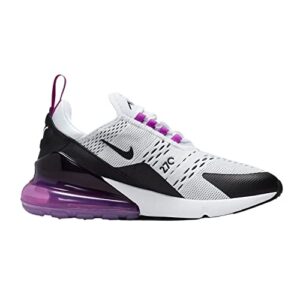 Nike Women's Air Max 270 Shoes, White/Black-fuchsia Dream, 8